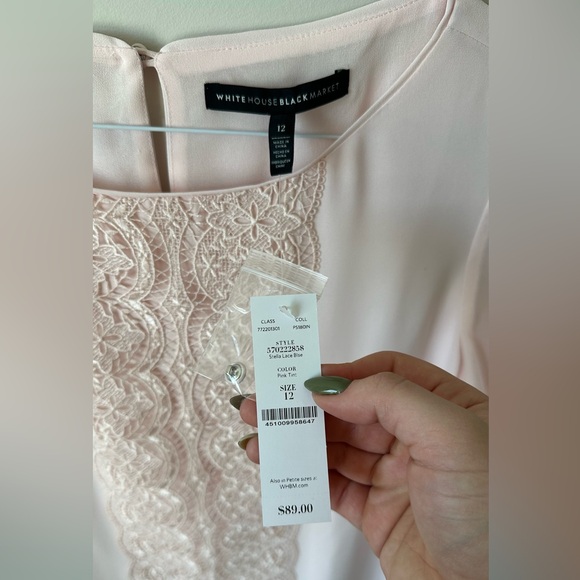 New Blush Lace Blouse - Picture 3 of 3